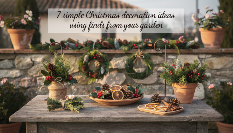 entdecken sie 7 einfache weihnachtsdeko-ideen mit fundstücken aus ihrem garten, die ihre festtage auf natürliche und kreative weise verschönern.
