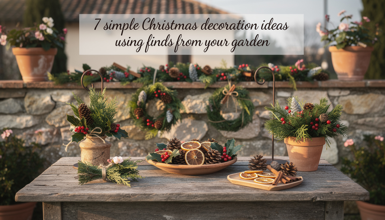 7 einfache Weihnachtsdeko-Ideen mit Fundstücken aus Ihrem Garten.