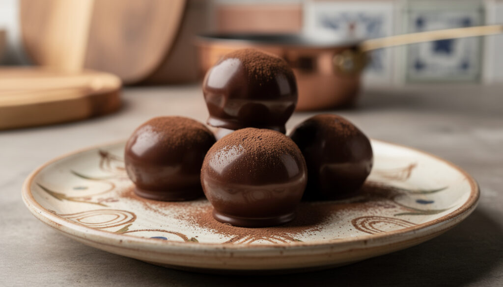 entdecken sie das geheimnis perfekter schokoladen-trüffel, die genauso zart und köstlich sind wie vom meisterkonditor – einfach zum nachmachen und genießen.