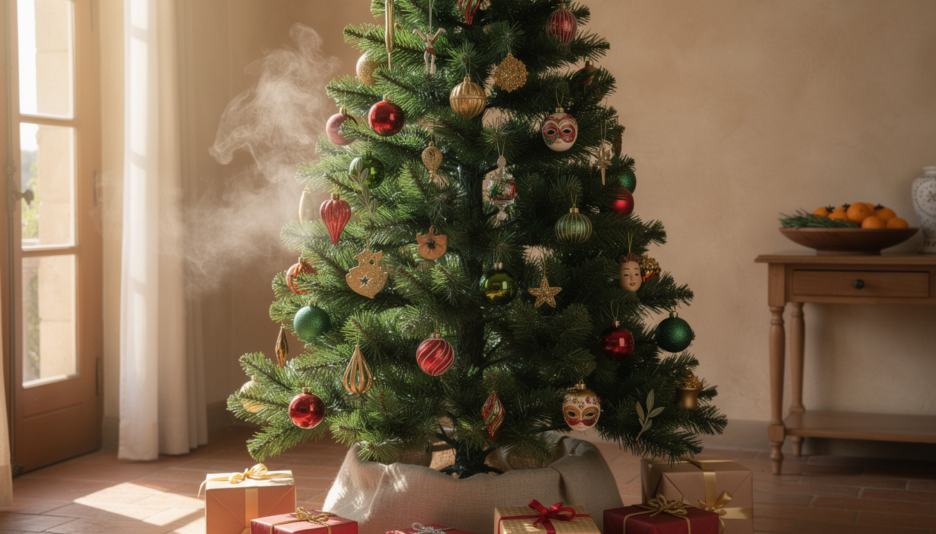 Das Geheimnis für einen künstlichen Weihnachtsbaum, der nicht mehr nach Plastik riecht.