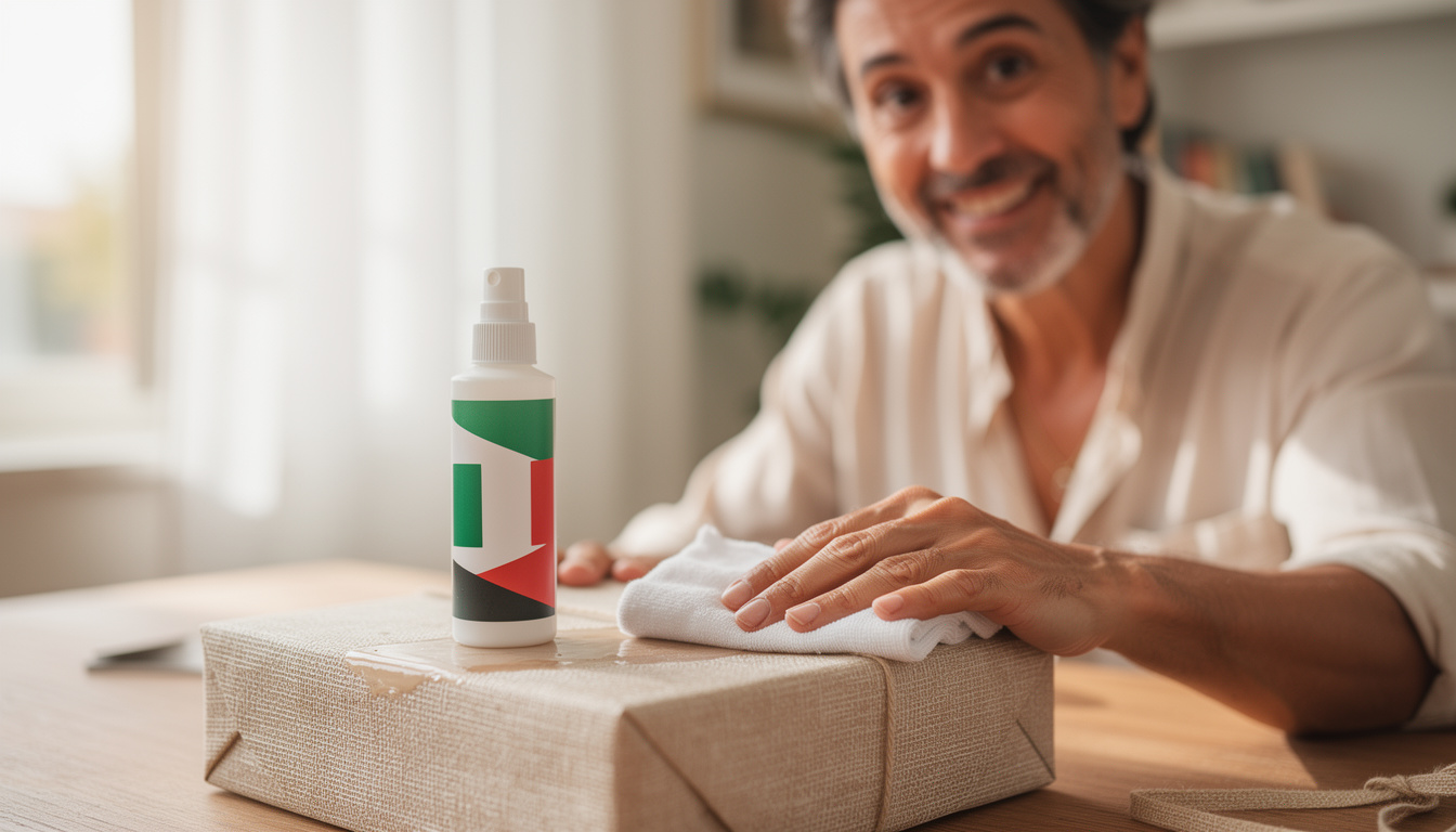 Das unerwartete Produkt, das Klebereste von Geschenkanhängern entfernt.