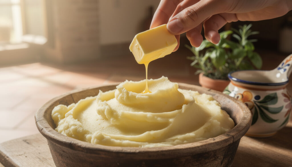erfahren sie den perfekten zeitpunkt, um butter in ihr püree zu geben, für ein cremiges und geschmackvolles ergebnis.