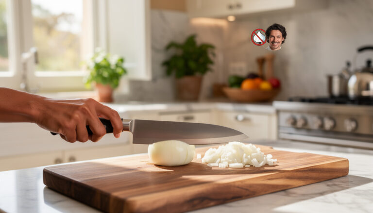 entdecken sie die schnellste methode, zwiebeln zu hacken, ohne dabei tränen zu vergießen. einfach, effektiv und zeitsparend!