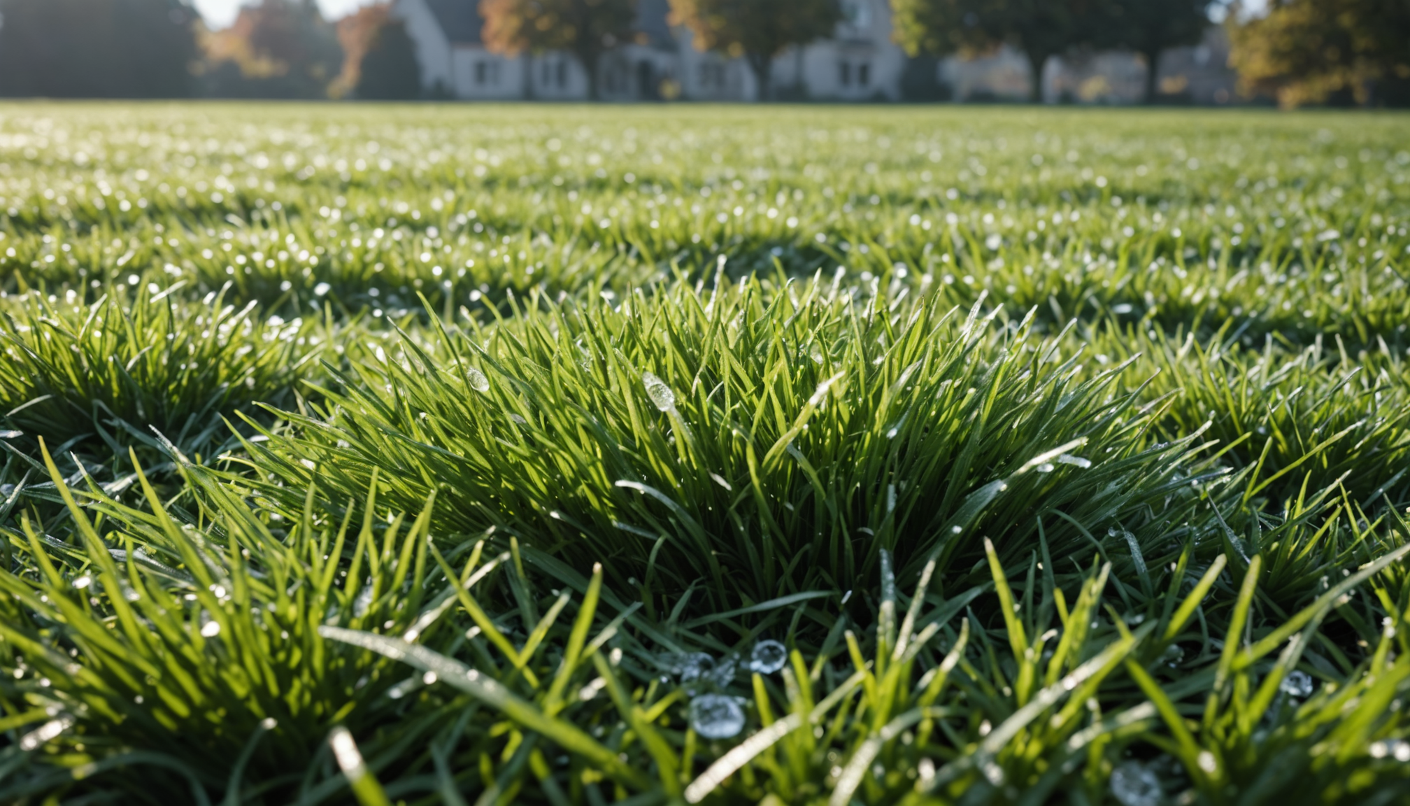 Eis-Alarm: So retten Sie Ihren Rasen nach dem ersten Bodenfrost.