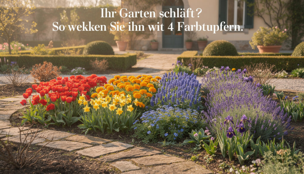 entdecken sie, wie sie ihren schläfrigen garten mit nur 4 farbtupfern zum leben erwecken können. kreative tipps und inspiration für einen bunten frühling.