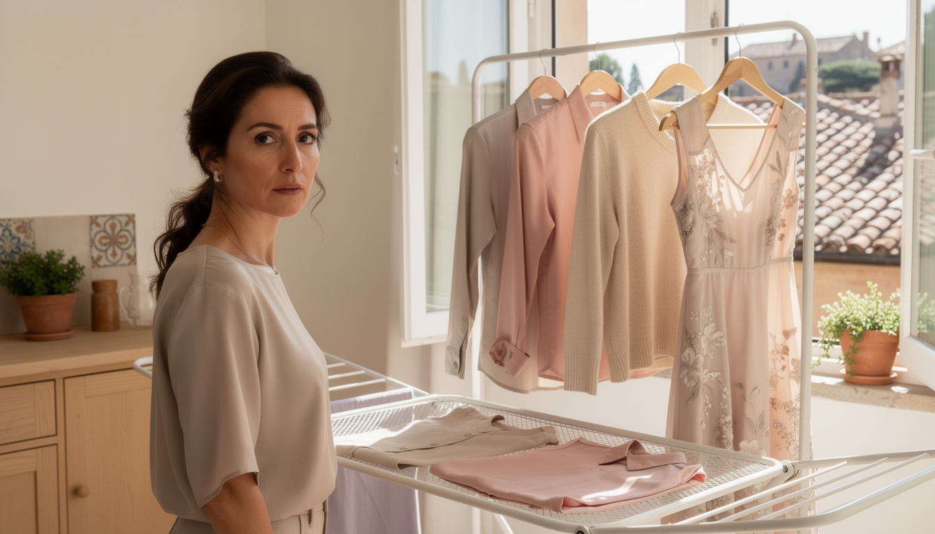 Wenn Sie diese Kleidung besitzen, geben Sie sie niemals in den Trockner.