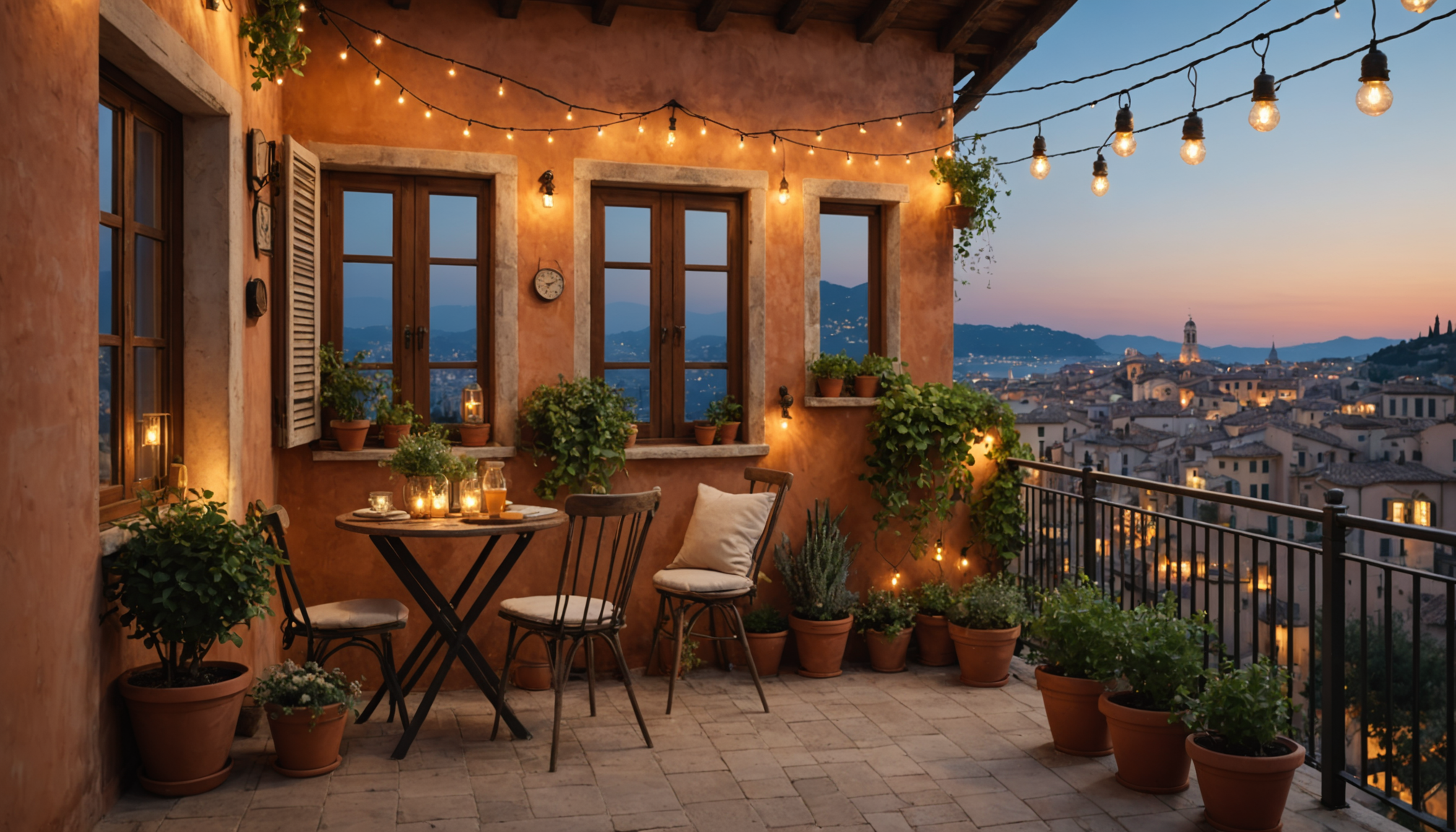 Wenn Sie einen Balkon haben: Dieser Profi-Tipp rettet Ihre Lichterketten-Deko.