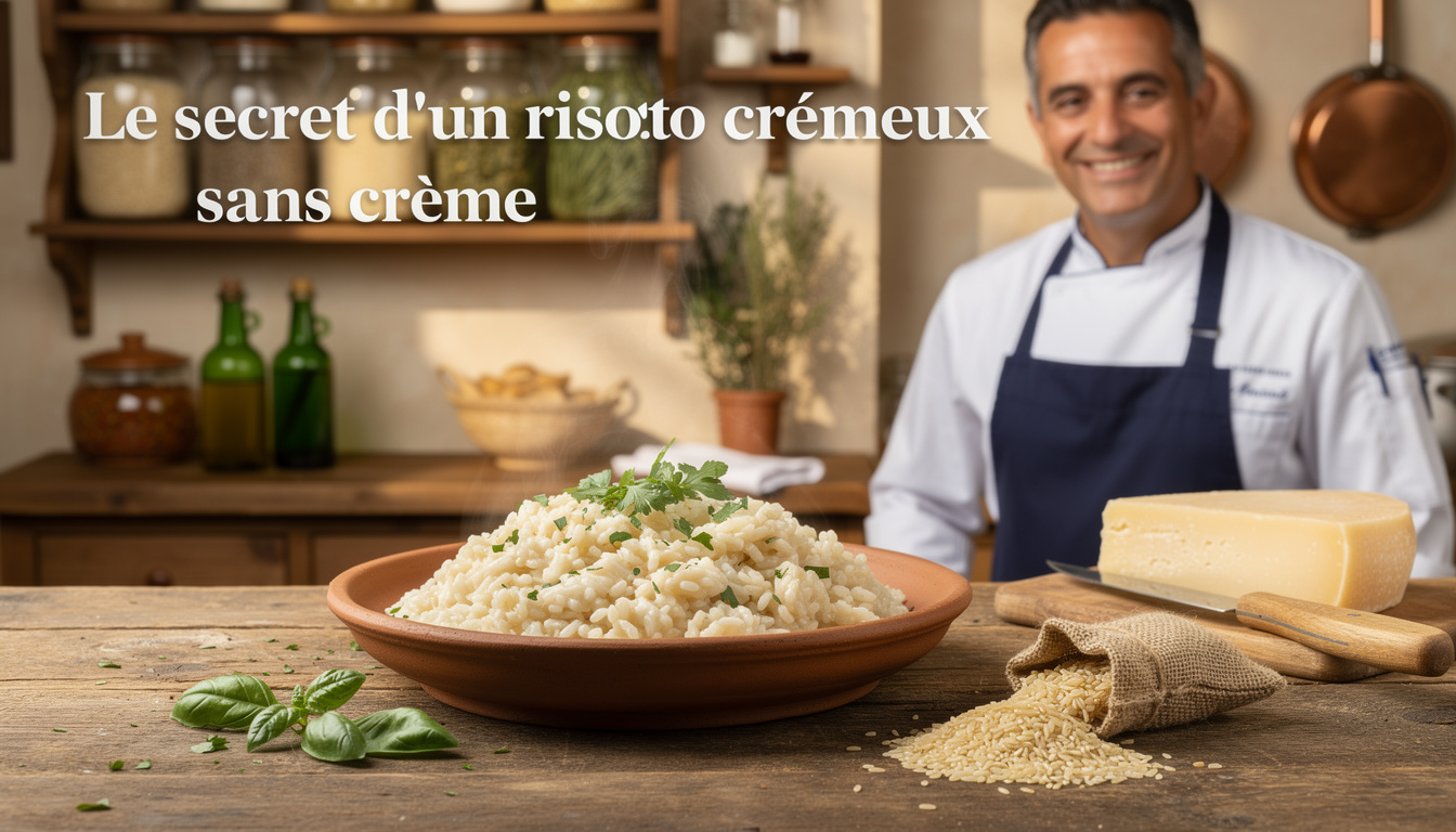 Das Geheimnis für ein cremiges Risotto ohne Zugabe von Sahne.