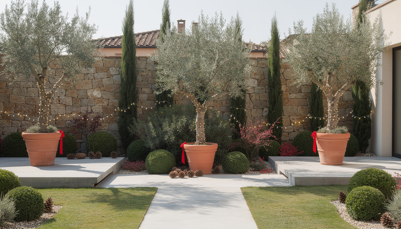 Der Trick der Landschaftsgärtner für einen minimalistischen, aber eleganten Weihnachtsgarten.