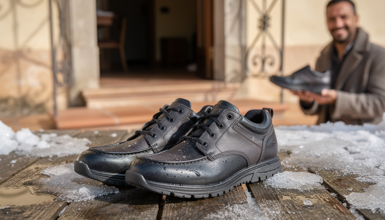 Entdecken Sie das Geheimnis für immer trockene Winterschuhe.