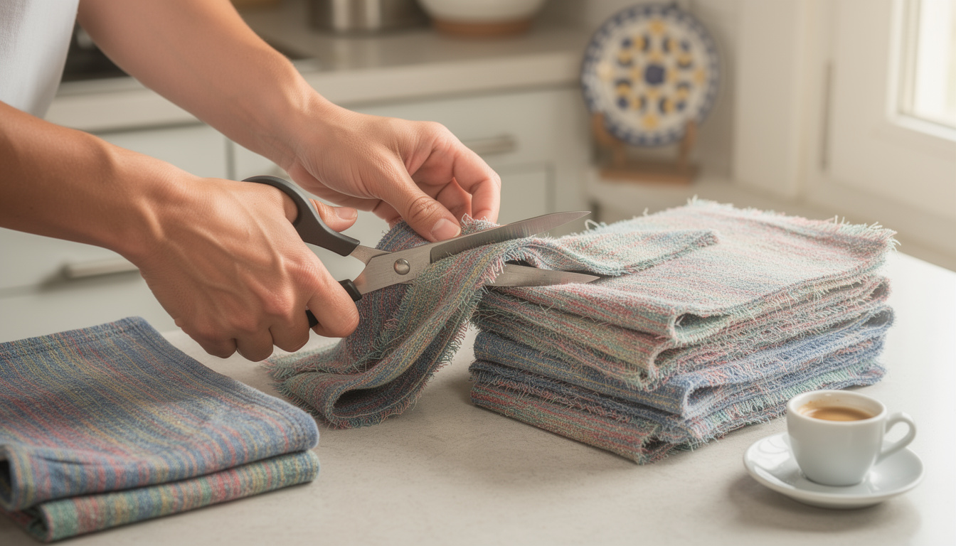 So verwandeln Sie ein altes T-Shirt in ein ultra-effizientes Mikrofasertuch.